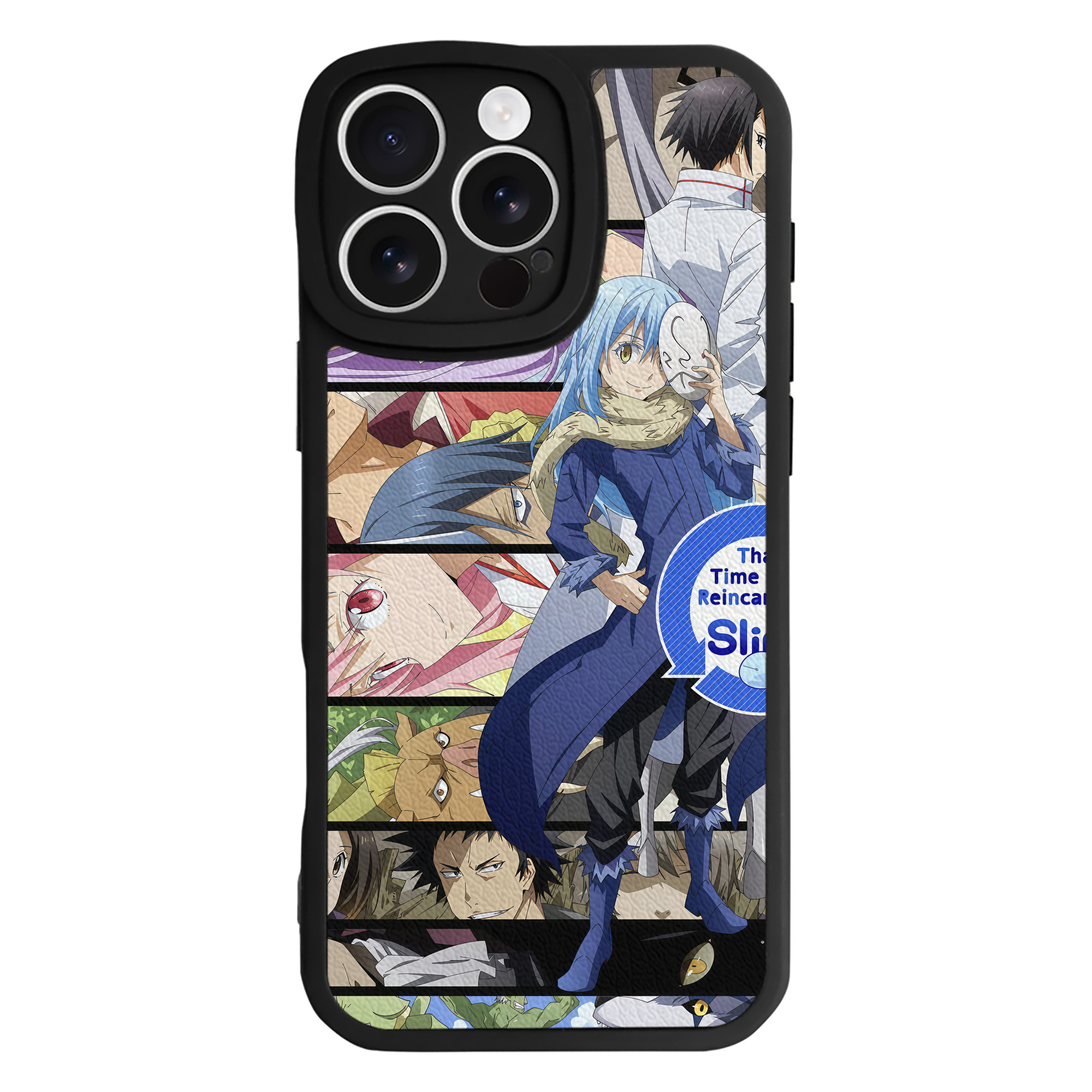 （画像用） 転スラ Regarding Reincarnated to Slime 【iPhone 16シリーズ対応】シリコンスマホケース（レザー調） 材質：シリコン